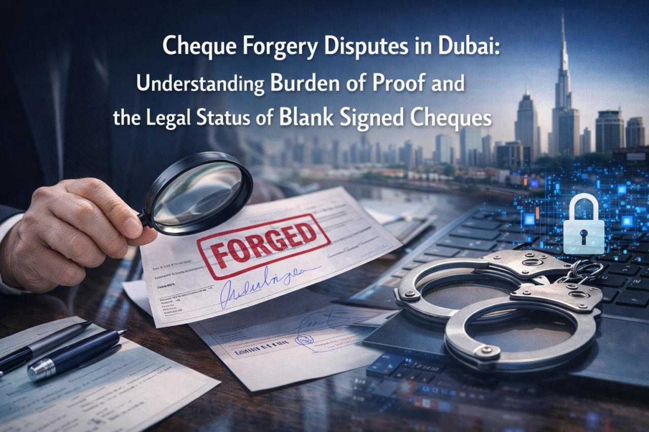 Cheque Forgery Disputes in Dubai: Understanding Burden of Proof and the ...
